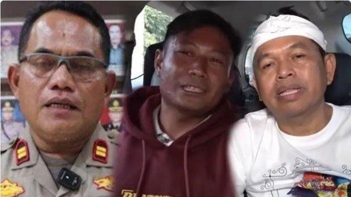 Iptu Rudiana, Dede dan Dedi Mulyadi. Didukung Otto Hasibuan, Dedi Mulyadi Ogah Minta Maaf ke Iptu Rudiana: Harusnya yang Kesurupan.