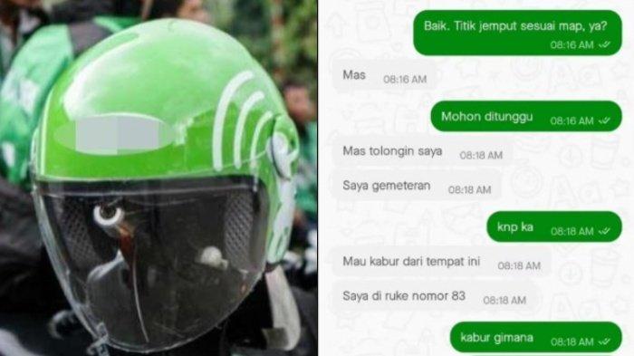 Driver ojek online (ojol) berhasil menyelamatkan customer yang diduga menjadi korban penipuan lowongan kerja