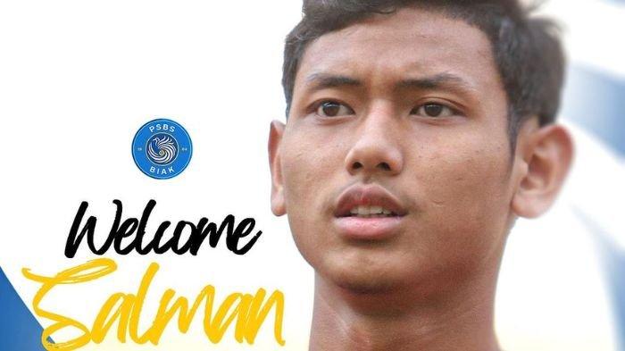 GABUNG PSBS - Eks bek Persebaya Surabaya, Salman Alfarid saat diumumkan sebagai penggawa baru PSBS Biak pada awal musim Liga 1 2024/2025 lalu.