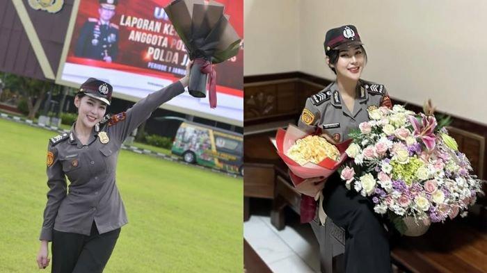 Febby Veronica, polisi wanita di Jawa Timur yang berparas bak artis Korea