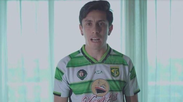 Francisco Rivera saat diperkenalkan menjadi pemain Persebaya Surabaya. Dikontrak hingga dua musim ke depan.