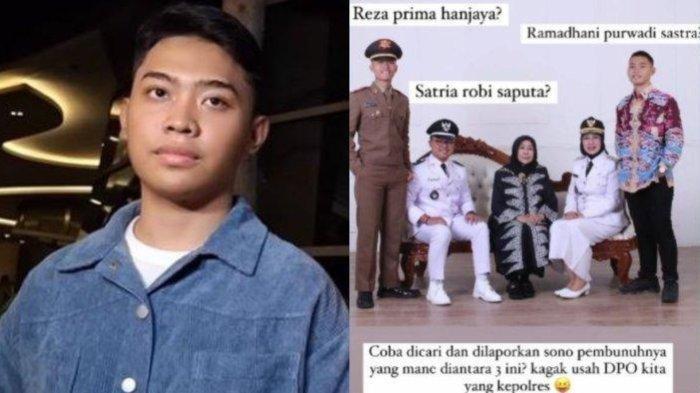 kolase foto Ramadhani, anak mantan wakil bupati Cirebon yang terseret kasus Vina Cirebon.