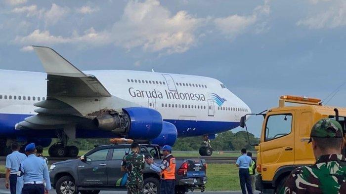 Pesawat Garuda rute Makassar – Madinah sempat diterbangkan dan mengalami masalah mesin saat di udara