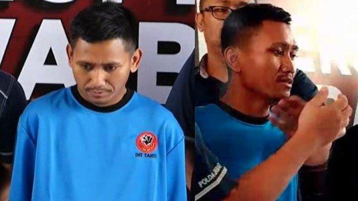 Kolase foto Pegi saat Rilis Kasus Vina Cirebon. Gelagatnya Dibaca Pakar Mikro Ekspresi dan Anak Indigo.