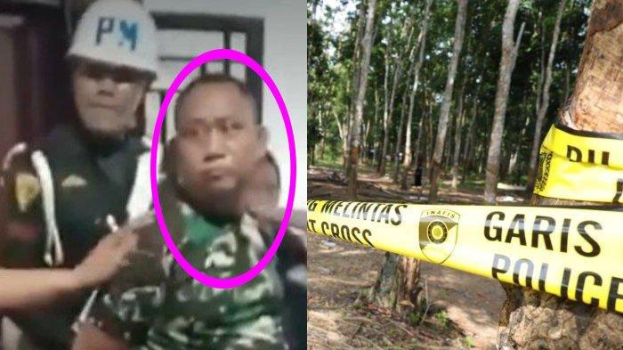 DETIK-DETIK PENEMBAKAN - Gelanggang sabung ayam di Kampung Dusun Karang Manik, Kecamatan Negeri Batin, Kabupaten Way Kanan, Lampung kini dikelilingi garis polisi, Rabu (19/3/2025). Saksi mengungkap gelagat oknum TNI saat menembak 3 polisi hingga gugur.