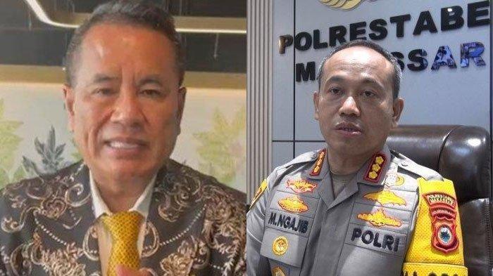 Hotman Paris dan Mokhamad Ngajib Kapolrestabes Makassar.
