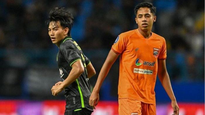 Ikhsan Nul Zikrak (Kanan) bersama M Iqbal (Kiri) di laga Borneo FC vs Persebaya Surabaya