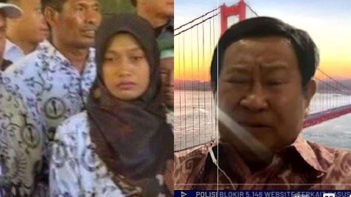 Guru Supriyani dan Susno Duadji. Ikut Senang Guru Supriyani Divonis Bebas, Susno Wanti-wanti Ini.