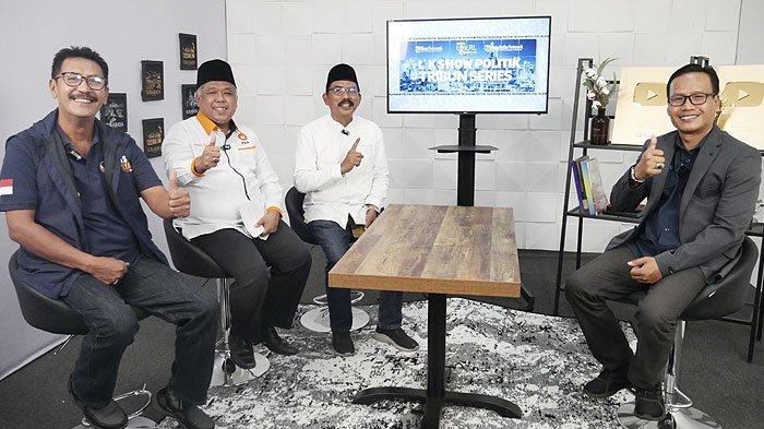 Ketua DPW PKS Jatim, Irwan Setiawan saat menghadiri acara Talkshow Politik Tribun Series  di Kantor Tribun Jatim Network, Rabu (6/9/2023).