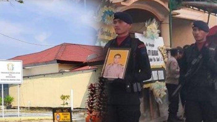 Jasad ajudan Kapolda Kaltara Brigpol SH saat akan dimakamkan. Misteri kematiannya hingga kini belum terungkap.