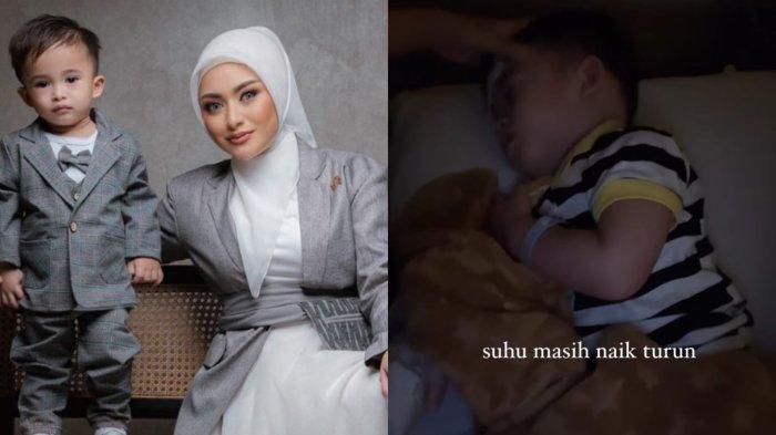 Kondisi Adzam terkini seusai mengalami kejang hingga mulut mengeluarkan busa. Suhu tubuh masih naik turun meski sudah bisa bermain.