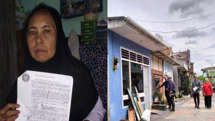 Nenek Sumiyati (kiri) lokasi pemukiman untuk proyek underpass Taman Pelangi.