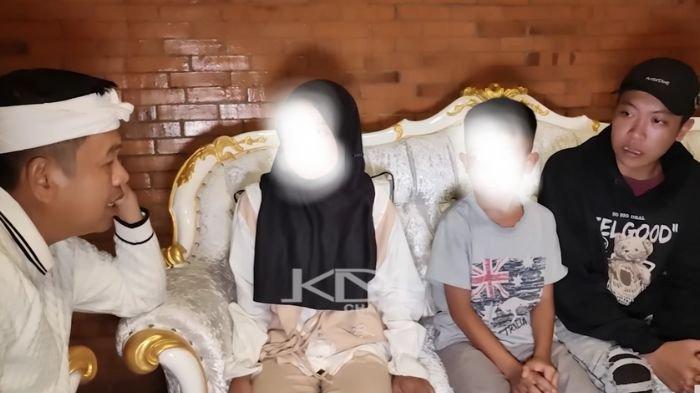 YATIM PIATU - Gubernur Jawa Barat, Dedi Mulyadi, bertemu Wahyu dan dua adiknya yang yatim piatu