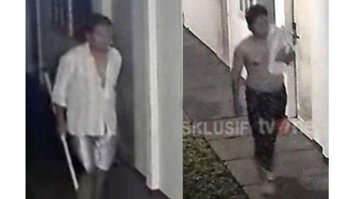 CEK KAMAR - Tangkap layar detik-detik penjaga kos mondar-mandir di depan kamar diplomat muda Arya Daru