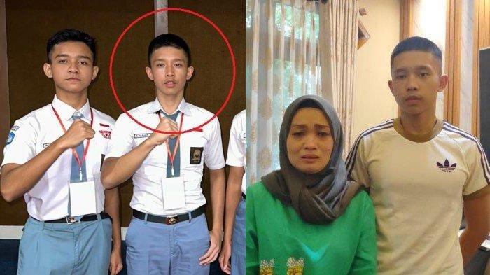 Kolase foto Muhammad Fabian Alvaro, siswa SMA di Semarang yang viral mendadak batal jadi Paskibraka Nasional. Simak nasibnya kini.