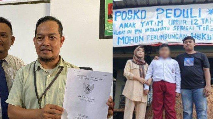 GUGAT CUCU - ZI, bocah 12 tahun yang digugat kakek neneknya di pengadilan gegara warisan. Foto kiri: kuasa hukum sang kakek.