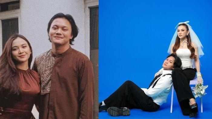 Mahalini dan Rizky Febian, yang menikah dengan adat Bali pada hari ini