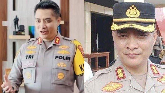 Kolase foto AKBP Tri Suhartanto yang Bantu Pak Alvi Guru Honorer Nyambi Pemulung. Simak rekam jejaknya.