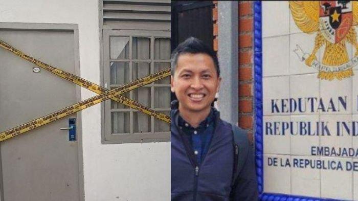 TEWAS TERLILIT - (kanan) Suasana rumah duka diplomat muda Arya Daru Pangayunan di Bantul, DIY, Selasa (8/7/2025)
(kiri) Arya Daru bertugas di Kedubes RI