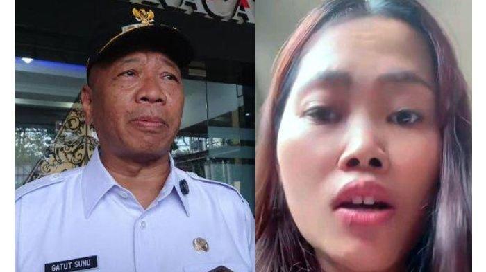 KRITIK - (kiri) Bupati Tulungagung, Gatut Sunu Wibowo, berjanji akan mengupayakan hibah untuk Polsek Sumbergempol dan Ngantru di bawah Polres Tulungagung, Jawa Timur, Selasa (17/6/2025).
(kanan) Mbak Suci, pekerja migran asal Desa Suwaluh, Kecamatan Pakel, Kabupaten Tulungagung, Jawa Timur, yang kritik Bupati Gatut Sunu