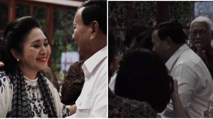 Momen Mesra Titiek Soeharto dan Prabowo Subianto saat Menang Pilpres 2024 Satu Putaran.