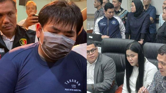George Sugama Halim (kiri), anak bos roti di Jakarta, yang menganiaya karyawan bernama Dwi (kanan)