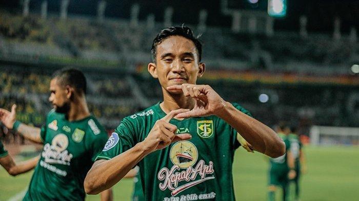 Rizky Ridho saat memperkuat Persebaya Surabaya di Liga 1 2022/2023 lalu