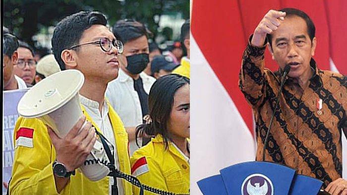 Ketua BEM UI Melki Sedek Huang dan Presiden Jokowi. Inilah sepak terjang Melki Sedek Huang Ketua BEM UI yang Viral Gertak Jokowi.