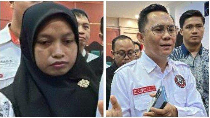 Supriyani dan Andri Darmawan. Saran Menohok Kubu Guru Supriyani ke JPU Soal Pleidoi Ditolak.