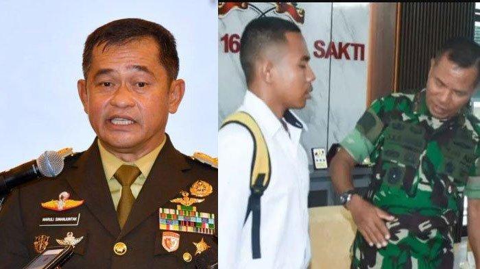 KASAD Jenderal Maruli Simanjuntak, Joni dan Brigjen TNI Joao Xavier. Setelah Dibantu Brigjen TNI Joao Xavier, Begini Nasib Joni Pemanjat Tiang Bendera.