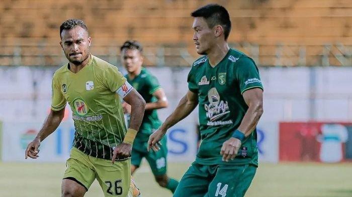 Sho Yamamoto saat tampil di laga Persebaya Surabaya vs Barito Putera di Liga 1 2022/2023