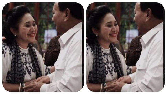 Prabowo Subianto dan Titiek Soeharto. Siapa yang Jadi Ibu Negara saat Prabowo Subianto Dilantik? Sang Adik Sebut Bukan Titiek Soeharto.