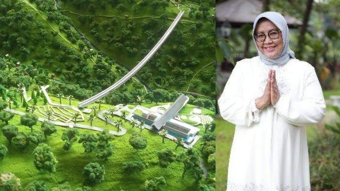 EIGER ADVENTURE LAND - Penampakan dari atas ekowisata Eiger Adventure Land di Puncak Bogor, Jawa Barat (kiri). Eks Bupati Bogor, Ade Yasin (kanan)