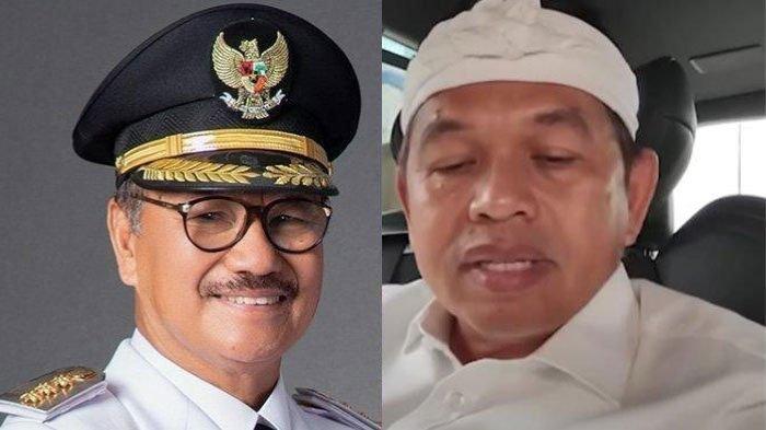 Bupati Konawe Selatan Surunuddin Dangga dan Dedi Mulyadi. Surunuddin Dikritik Keras oleh Dedi Mulyadi Usai Guru Supriyani Divonis Bebas.