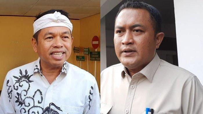 CABUT IZIN WISATA - Kolase foto Gubernur Jawa Barat, Dedi Mulyadi (kiri) dan Bupati Bogor Rudy Susmanto (kanan). Dedi meminta Rudy segera mencabut izin Eiger Adventure Land.