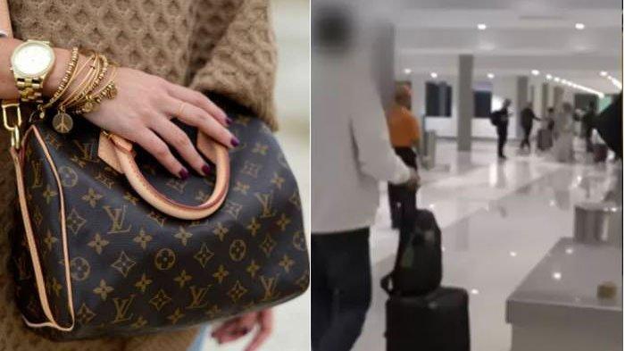 Penumpang Pilih Kabur Tinggalkan Tas LV dan Paspornya ke Petugas Bea Cukai (kanan).