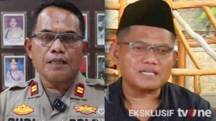 kolase foto Iptu Rudiana. Terlanjur Iptu Rudiana Dikabarkan Dicopot dari Jabatan Kapolsek, Polda Jabar Sebut Itu Hoax.
