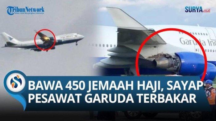 Insiden penerbangan menimpa Pesawat Garuda pengangkut jemaah calon haji kolter 5 dari Gowa