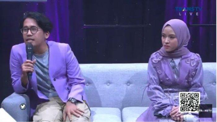 Ayus dan Nissa Sabyan saat tampil di layar kaca pertamakali setelah isu perselingkuhan