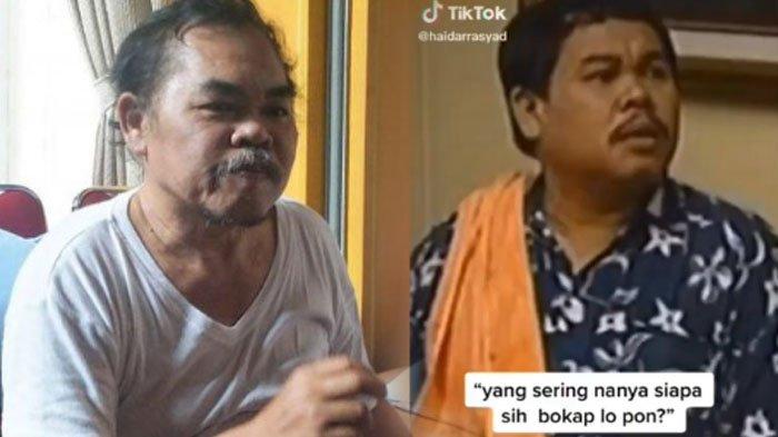 Bintang Sinetron Bajaj Bajuri Mat Solar yang kini hanya bisa bersandar di kursi roda.