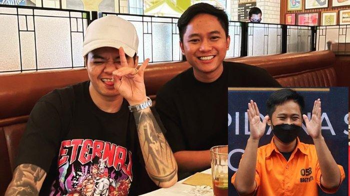 Nasib Youtuber Reza Arap yang menjadi korban PHP Doni Salmanan hingga uang saweran Rp 1 miliar bakal disita penyidik Bareskrim Polri. Insert: tersangka dugaan penipuan trading Quotex, Doni Salmanan pakai baju tahanan.