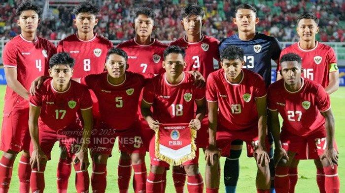 Skuad Timnas U-20 Indonesia menghadapi Syria di Stadion Gelora Delta Sidoarjo (GDS), Senin (27/1/2025) malam.