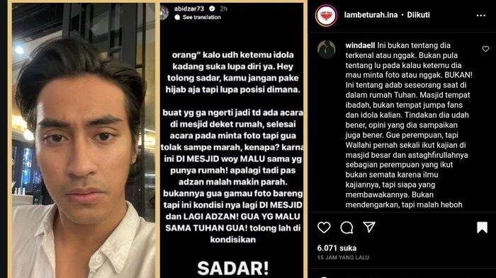 Abidzar Al Ghifari mengungkapkan kekesalannya diajak foto saat di Masjid