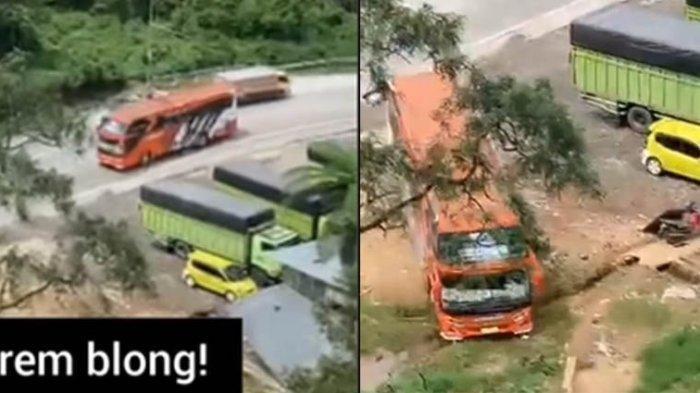 Aksi Heroik Sopir Bus Saat Rem Blong di Turunan, Selamatkan Penumpang, Viral Skill Disorot