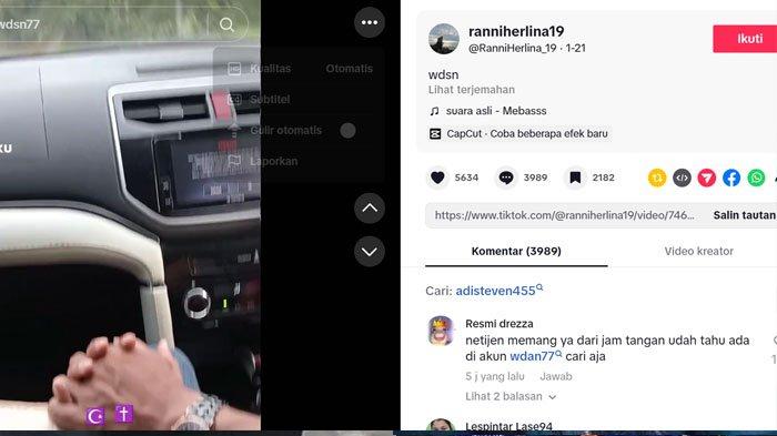 Akun TikTok R, sosok wanita diduga selingkuhan Wadison Pasaribu