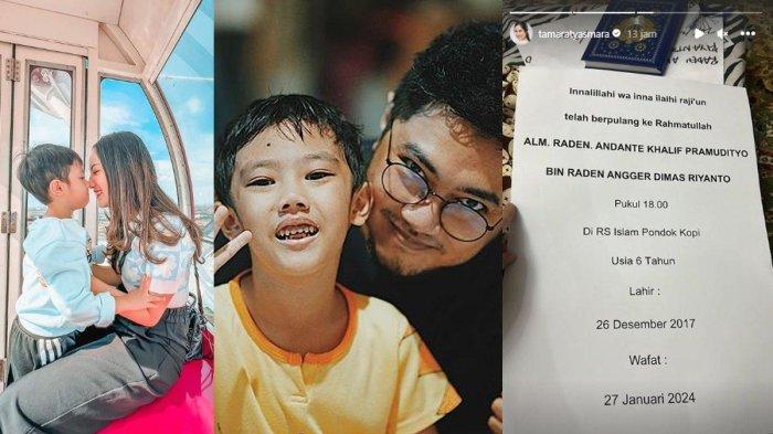Anak semata wayang Tamara Tyasmara dan DJ Angger Dimas meninggal dunia