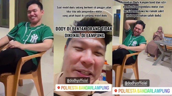 Andika Kangen Band merekam Dodhy dan istrinya di Polresta BandarLampung