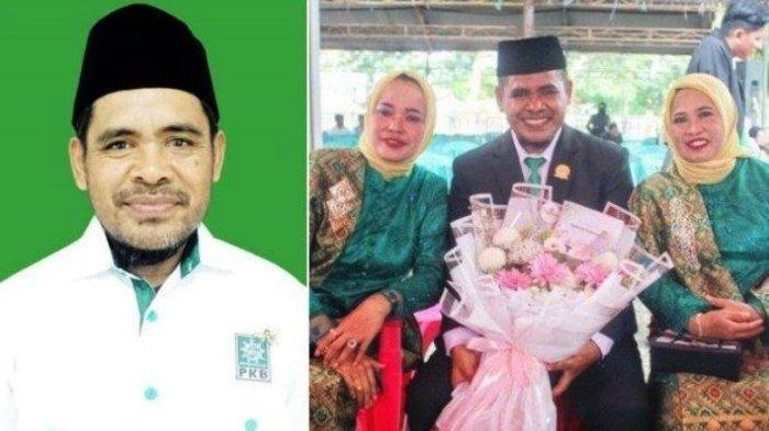 Anggota DPRD dilantik yang bawa dua orang istrinya