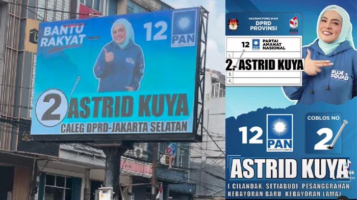Astrid Kuya mencalonkan diri sebagai DPRD Jakarta Selatan saingan Yuni ART nyaleg