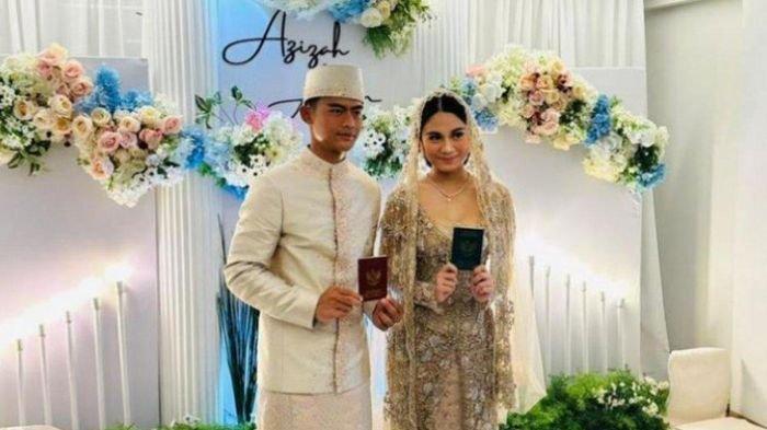 Azizah Salsha saat menikah dengan Pratama Arhan